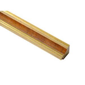 Aicham Larson-Juhl Metro I Decor Marone m.Goldkanten patiniert ca.30mm Holz-Rahmen 308-245
