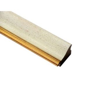 Aicham Larson-Juhl Classico I Goldgelb gesprenkelt auf Elfenbein mit Goldkante 490-272