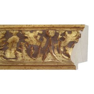 Aicham Larson-Juhl Medici II Florentiner Gold verziert antik ca.83mm Holz-Rahmen 832-094