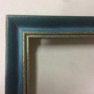 Aicham Larson-Juhl Davos Blau mit Gold 9023-04 / Fabira Blau mit Goldlinie 2723