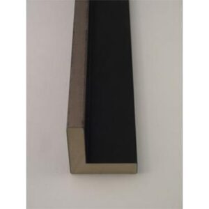 Wohlleb SF Platin auf Schwarz / Schwarz ca.40mm Holz-Rahmen 1045-10