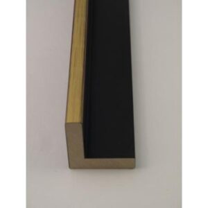 Wohlleb SF Gold auf Rot / Schwarz ca.40mm Holz-Rahmen 1045-15