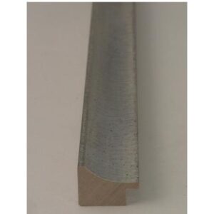 Wohlleb Graublau Silber gerillt ca.30mm Holz-Zuschnitt 105-412