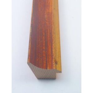 Wohlleb Fresco Terracotta+Gold ca.40mm Holz-Rahmen 191-641