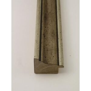 Wohlleb Silber-Grau antik ca.40mm Holz-Rahmen 240-31