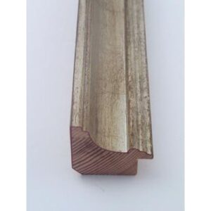 Wohlleb Antiksilber ca.45mm Holz-Rahmen 269-11