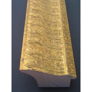 Wohlleb Antikgold verziert ca.90mm Holz-Zuschnitt 861-2504